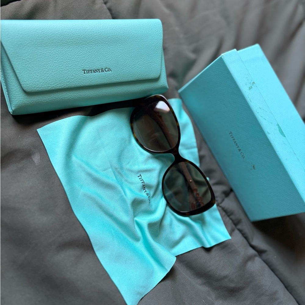 Tiffany & Co. Crystal Sunglasses with Case